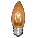 LED Blunt Tip B10 Spiral Filament Bulb - Dimmable