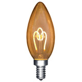 LED Candle C10 (C35) Spiral Filament Bulb - Dimmable - Candelabra