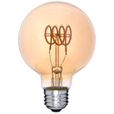 LED Globe G25 (G80) Spiral Filament Bulb - Dimmable