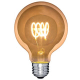 LED Globe G25 (G80) Spiral Filament Bulb - Dimmable