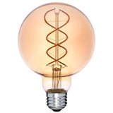 LED Globe G30 (G95) Double Spiral Filament Bulb - Dimmable - Tomalson - Off
