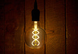 LED Globe G30 (G95) Double Spiral Filament Bulb - Dimmable