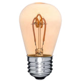 LED S14 Spiral Filament Bulb - Dimmable