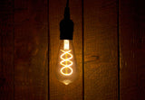 LED Edison ST19 (ST58) Double Spiral Filament Bulb - Dimmable