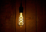 LED Edison ST21 (ST64) Double Helix Filament Bulb - Dimmable