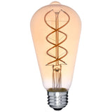 LED Edison ST21 (ST64) Double Spiral Filament Bulb - Dimmable - Tomalson - Off